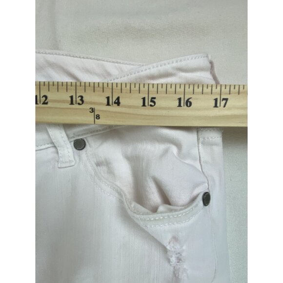 Torrid Women's Distressed White Skinny Jeans 12R - Picture 9 of 12